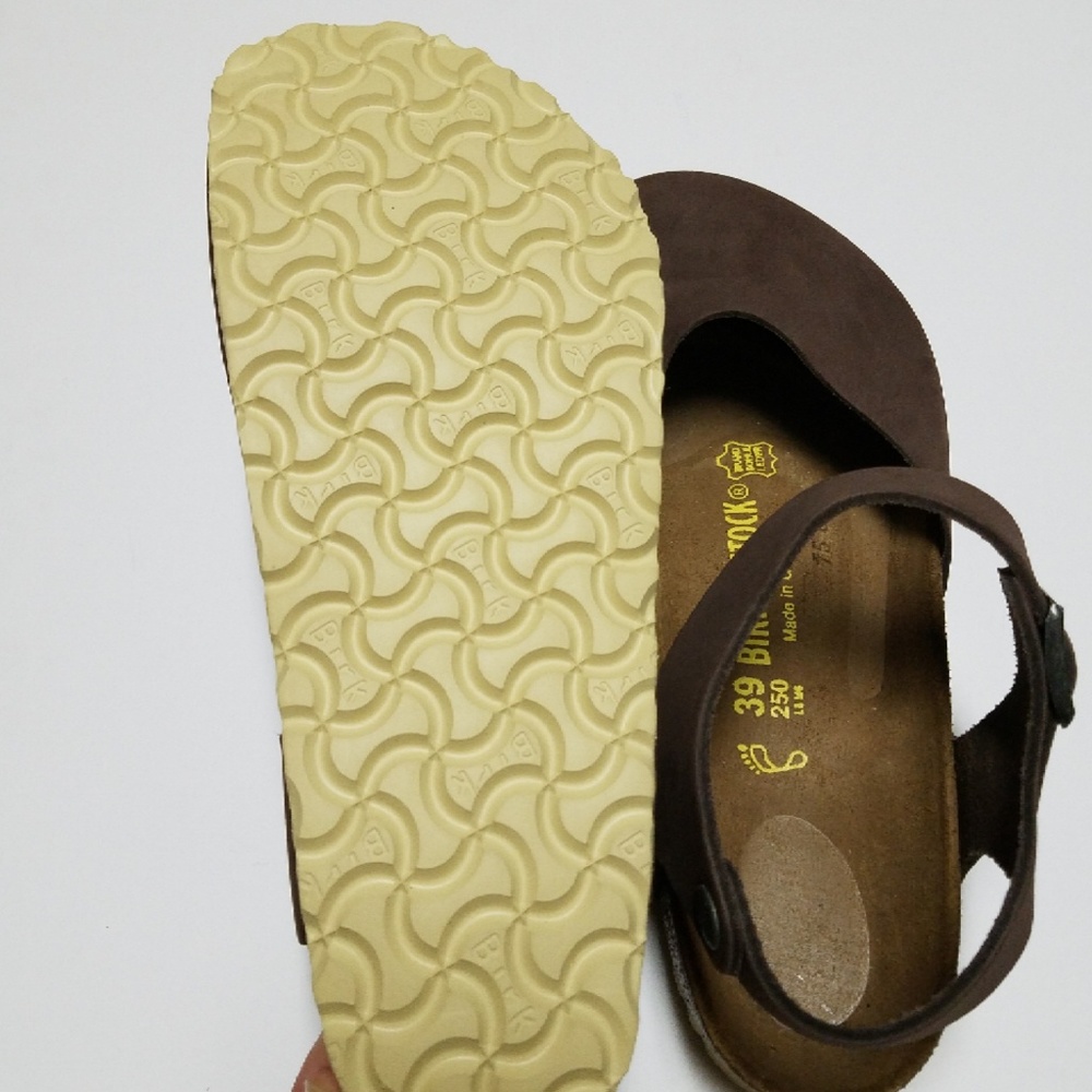 New Birkenstock Messina Brown Leather Clogs 39 - Picture 5 of 6